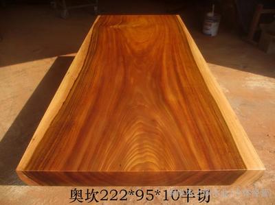 厂家直销非洲花梨大板实木办公家具奥坎222-95-10半切图片_高清图_细节图-闽侯木之歌木业(个体经营) -